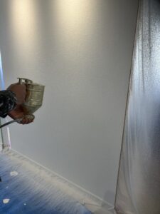 ボード面吹き付け仕上げ